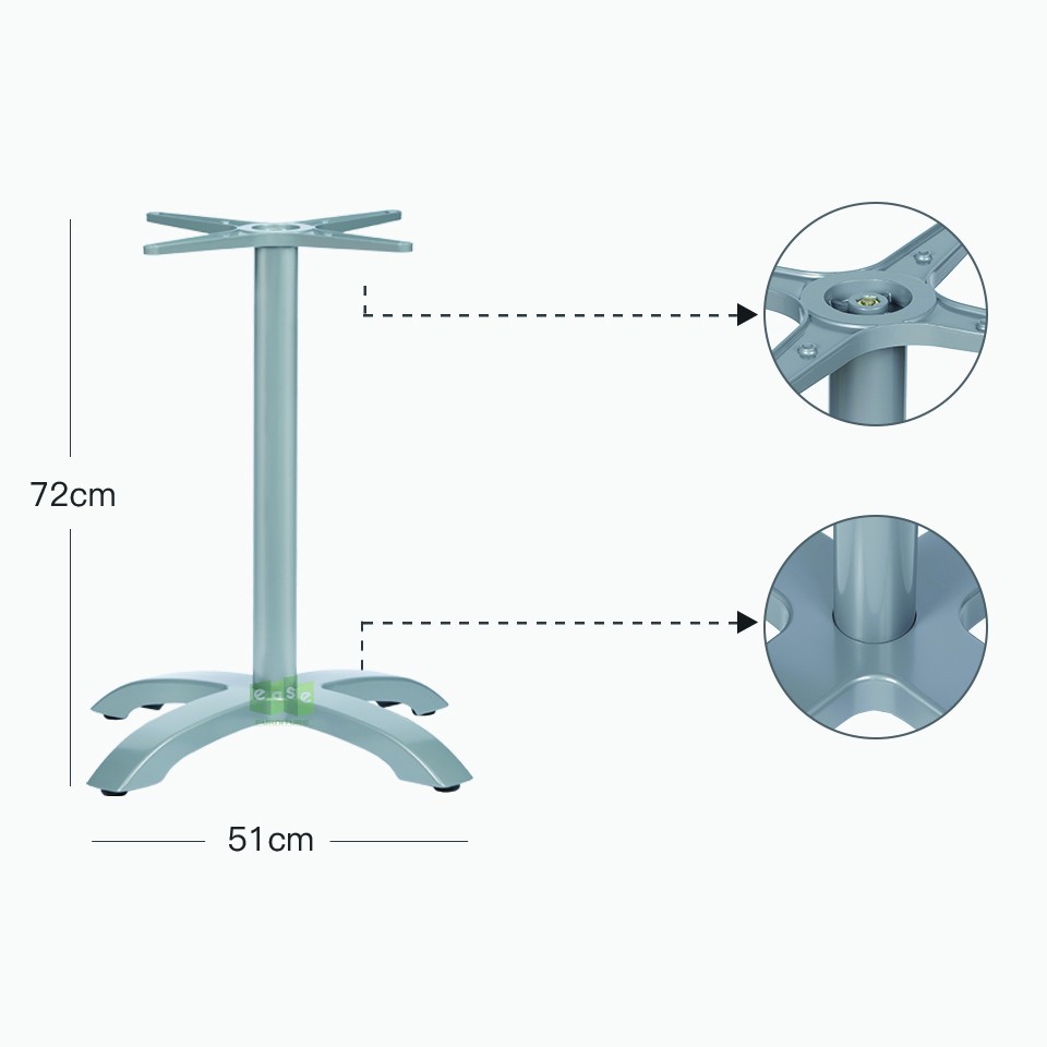 2 outdoor aluminum table bases suppliers