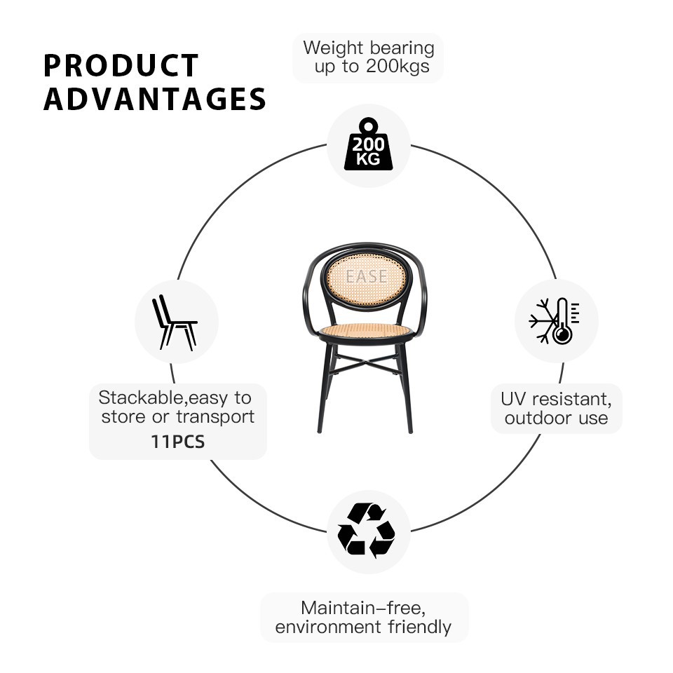 5 wicker style dining chairs wholesale